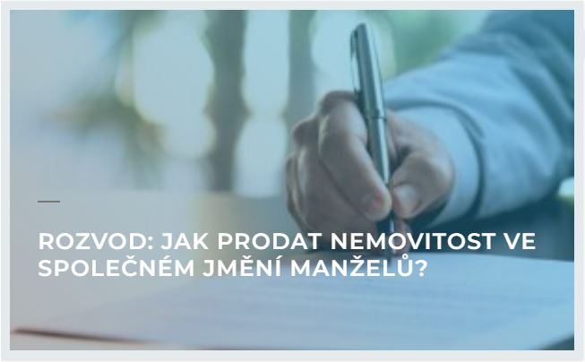 rozvod a prodej nemovitosti